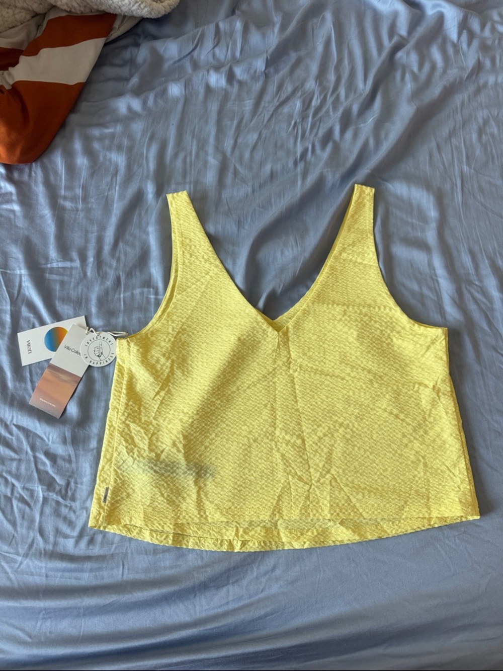 Vuori Yellow V-Neck Women’s Tank Top